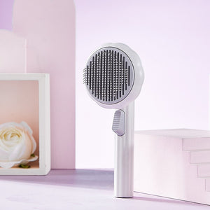 Pet Cat Brush Steel Wire Self-Cleaning