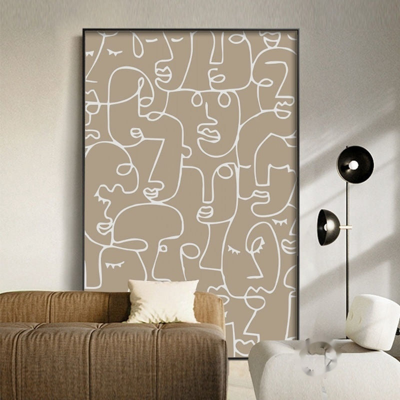 Living Room Sofa Background Wall Art