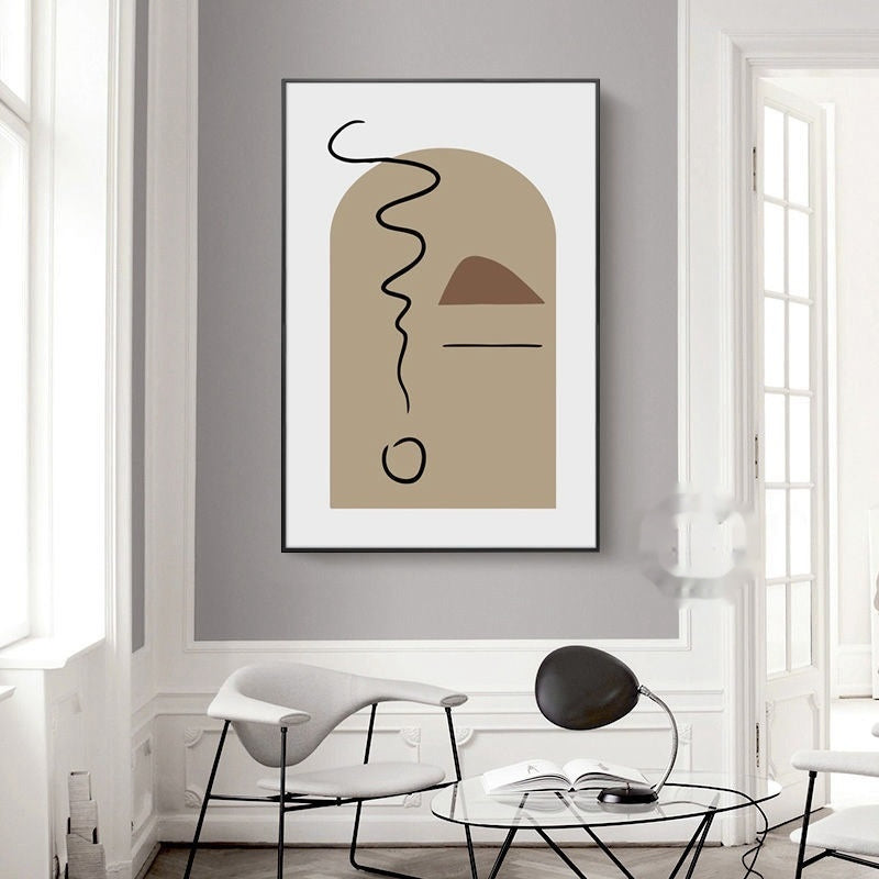 Living Room Sofa Background Wall Art