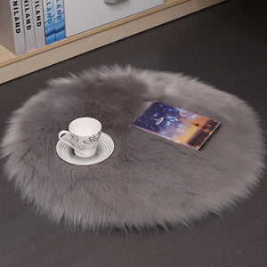 Plush Round Carpet