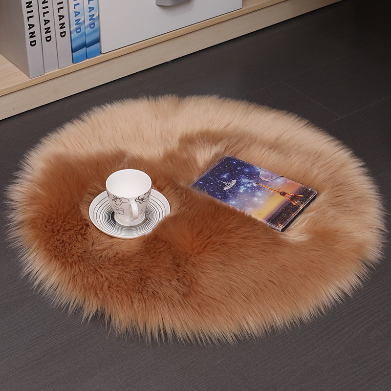 Plush Round Carpet