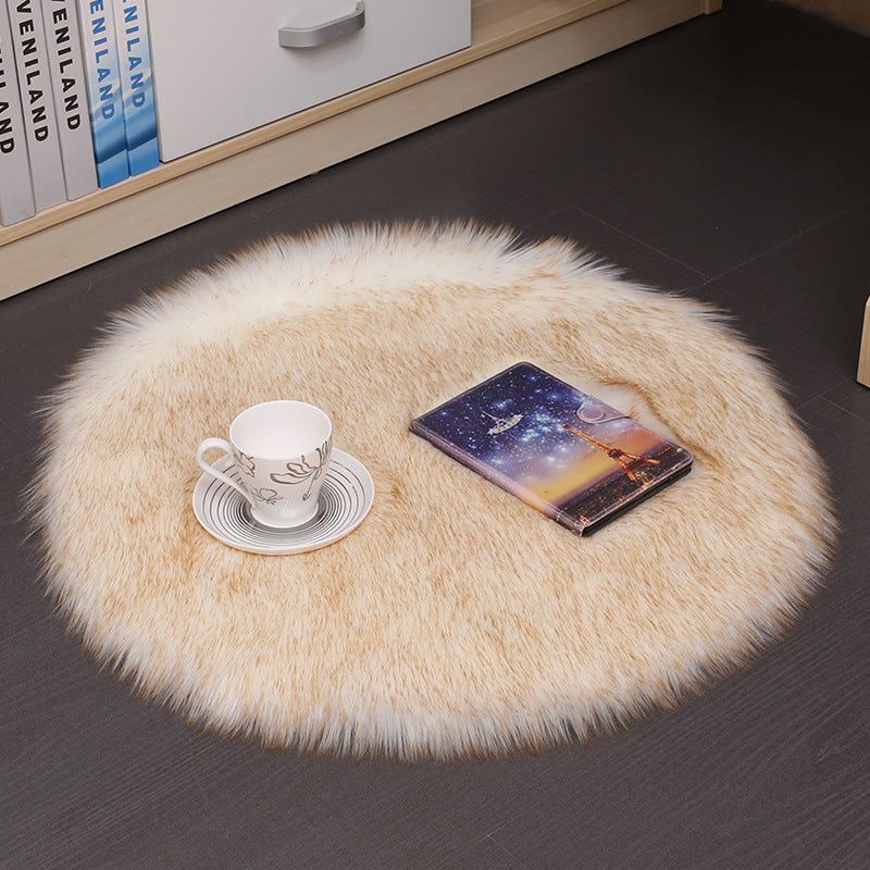 Plush Round Carpet