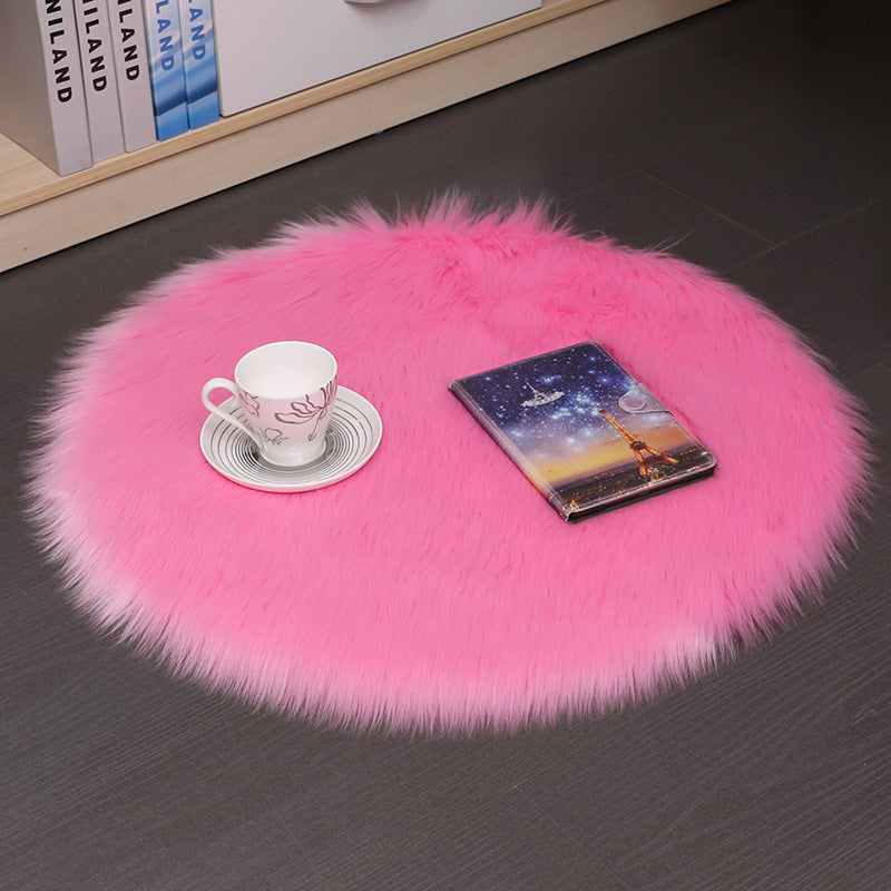 Plush Round Carpet