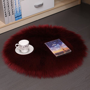 Plush Round Carpet