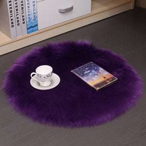 Plush Round Carpet