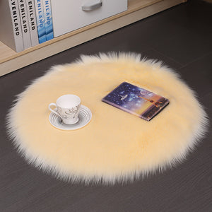 Plush Round Carpet