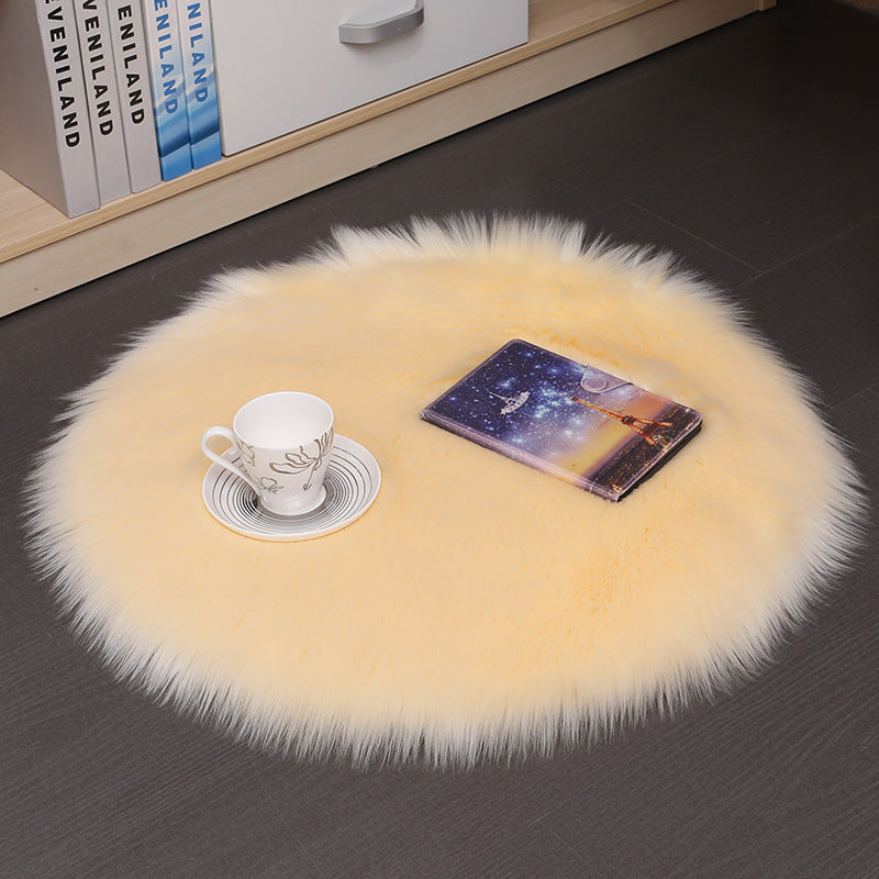 Plush Round Carpet