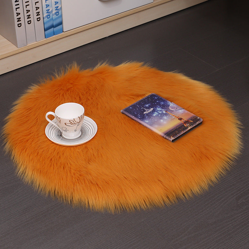 Plush Round Carpet