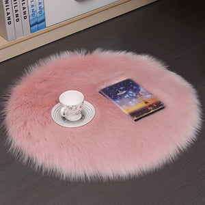 Plush Round Carpet