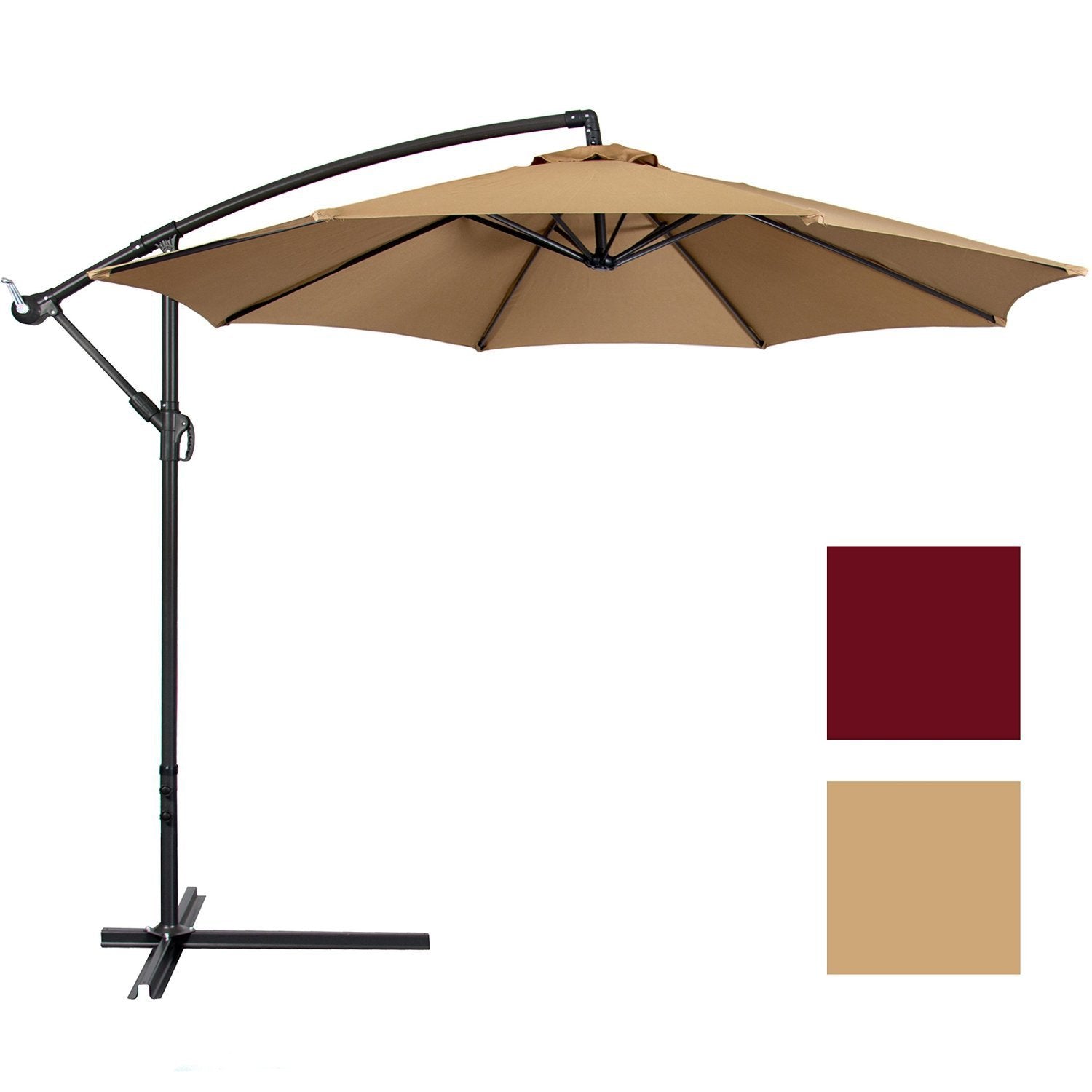 3m Side Post Patio Umbrella for Maximum Shade