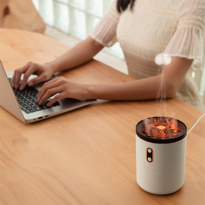 Volcanic Flame Aromatherapy Diffuser with Jellyfish Effect
