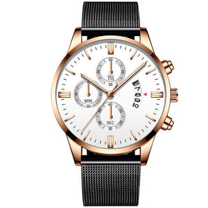 Mens Business Luxury Mesh Watch