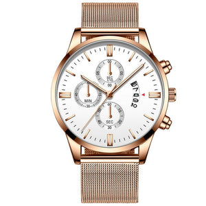 Mens Business Luxury Mesh Watch