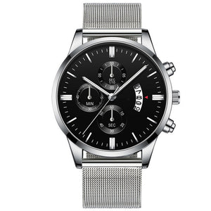 Mens Business Luxury Mesh Watch
