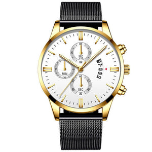 Mens Business Luxury Mesh Watch