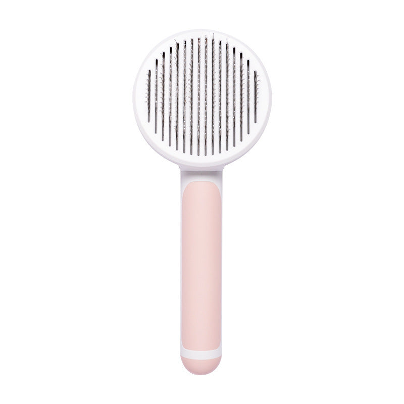 Pet Cat Brush Steel Wire Self-Cleaning