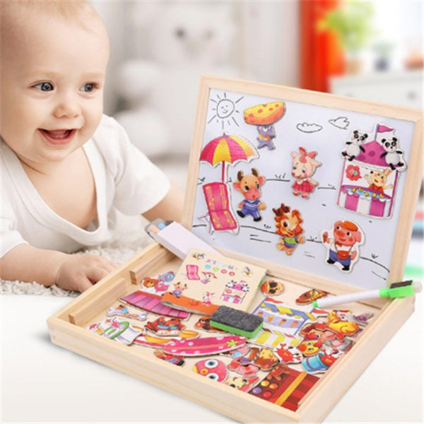 Wooden Magnetic Puzzle Box