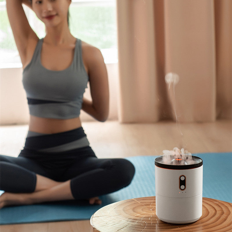 Volcanic Flame Aromatherapy Diffuser with Jellyfish Effect