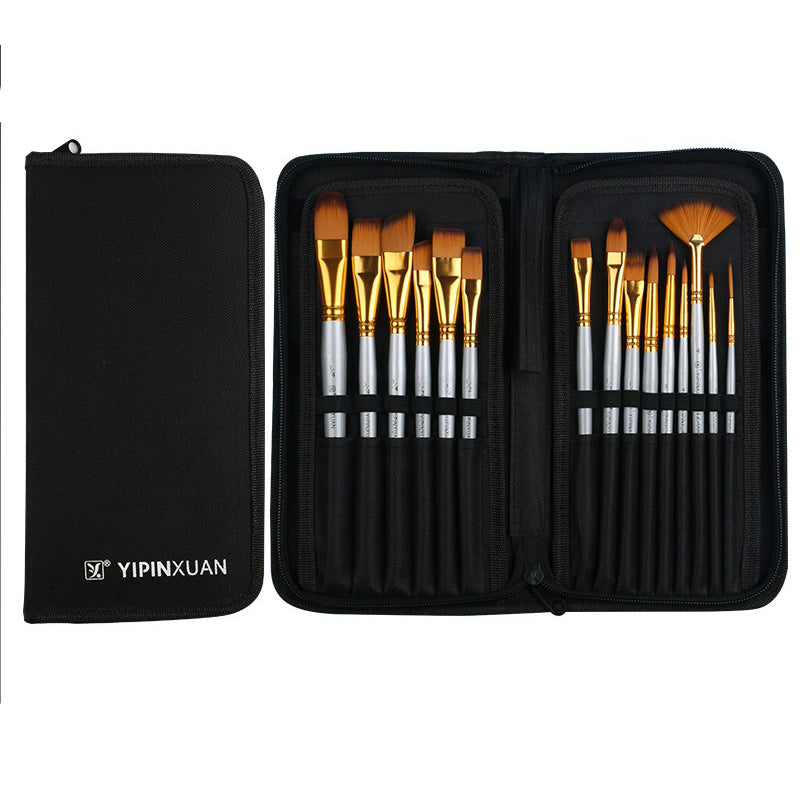 15-Piece Acrylic Paint Brush Set