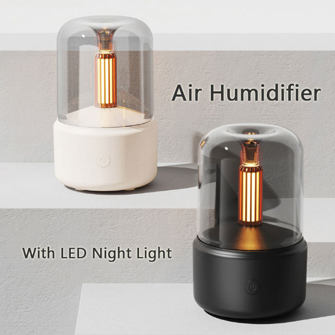 Candlelight Aromatherapy Humidifier with LED Ambiance