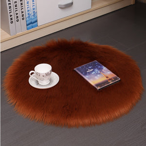 Plush Round Carpet
