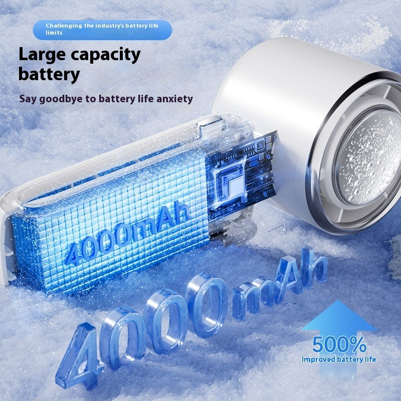Rechargeable Handheld Fan with Cooling Ice Pack