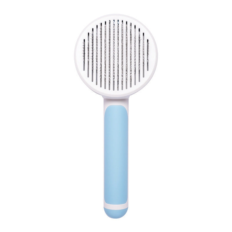 Pet Cat Brush Steel Wire Self-Cleaning
