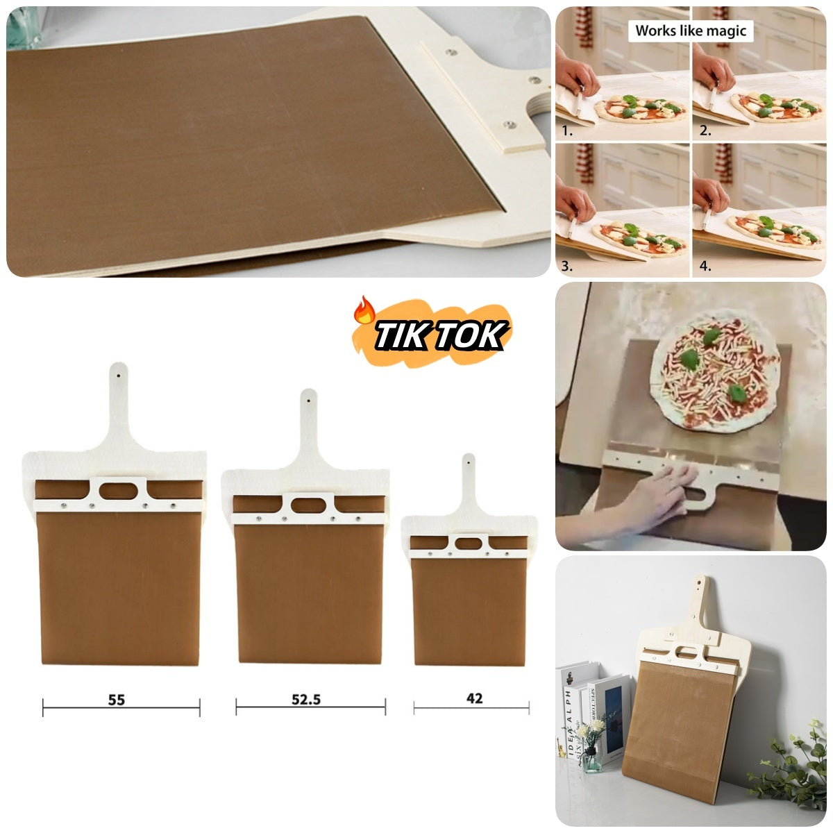 Professional Wooden Pizza Peel - 3 Sizes Available