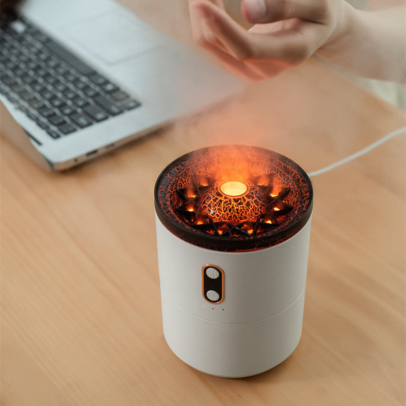 Volcanic Flame Aromatherapy Diffuser with Jellyfish Effect