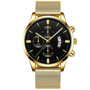 Mens Business Luxury Mesh Watch