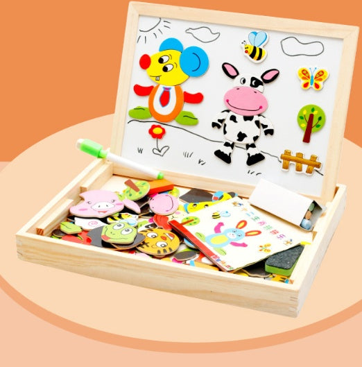 Wooden Magnetic Puzzle Box