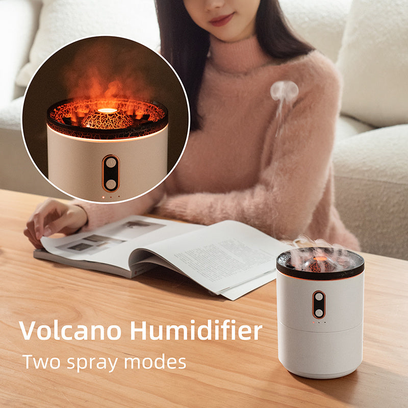 Volcanic Flame Aromatherapy Diffuser with Jellyfish Effect