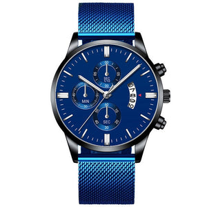 Mens Business Luxury Mesh Watch