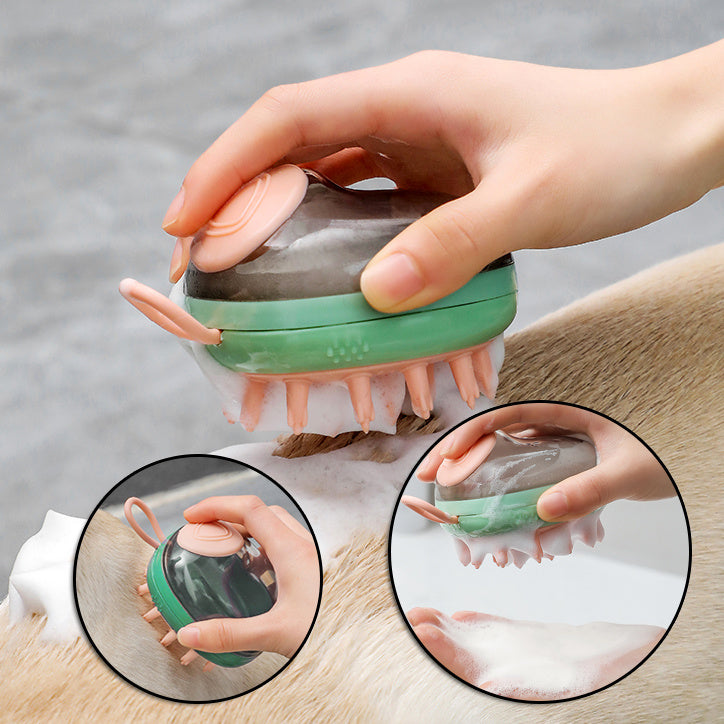 2-in-1 Pet Cleaning Bathing Massage Brush