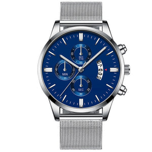Mens Business Luxury Mesh Watch