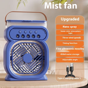3-in-1 Personal Air Cooler with LED Mood Lighting