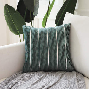 Striped Velvet Pillow