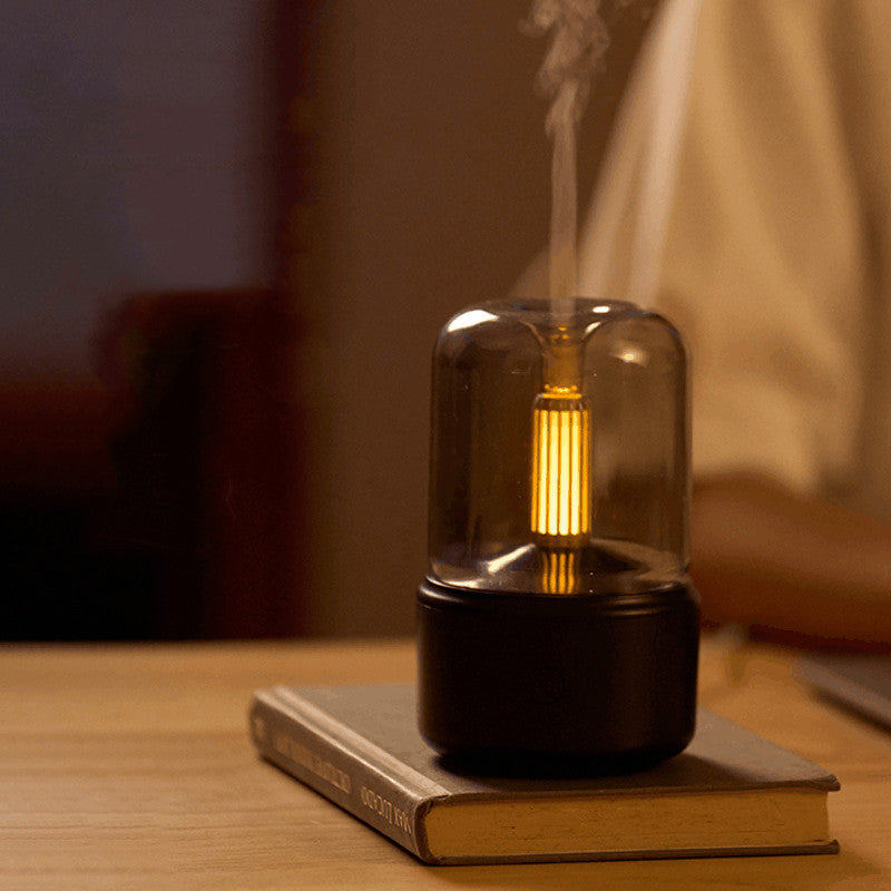 Candlelight Aromatherapy Humidifier with LED Ambiance