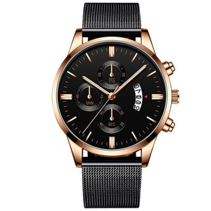 Mens Business Luxury Mesh Watch