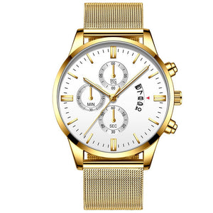 Mens Business Luxury Mesh Watch