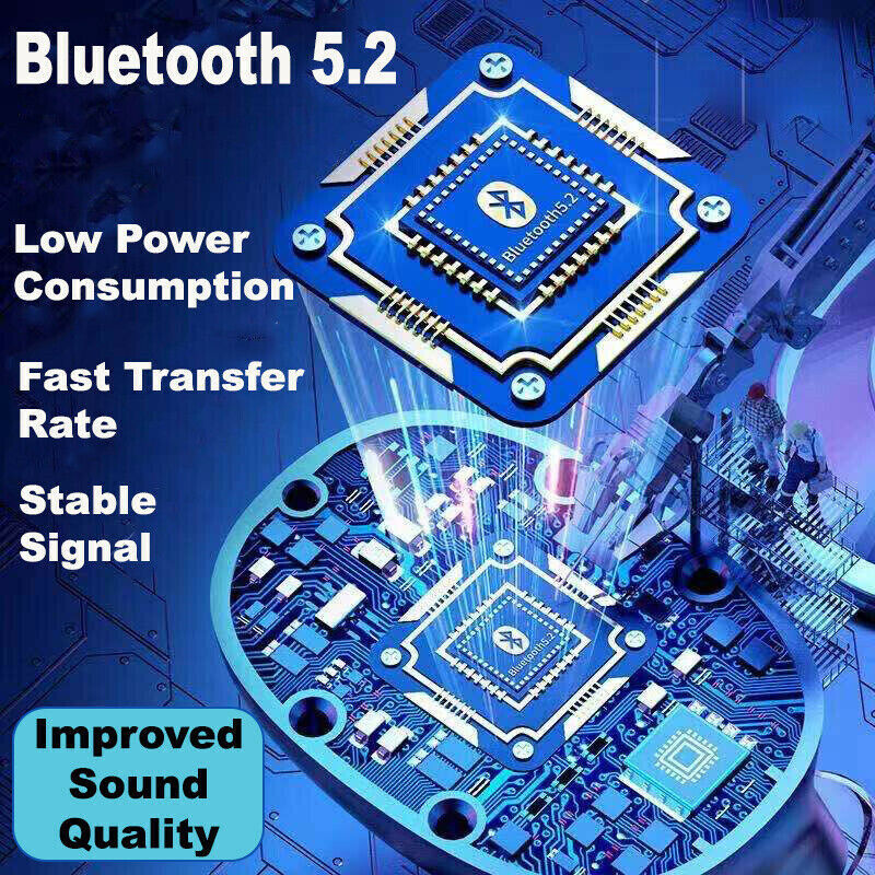 Waterproof Bluetooth Sports Earbuds with Digital Display