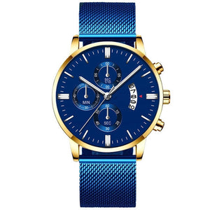 Mens Business Luxury Mesh Watch
