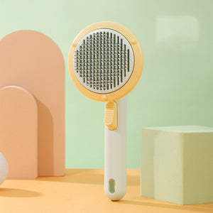 Pet Cat Brush Steel Wire Self-Cleaning