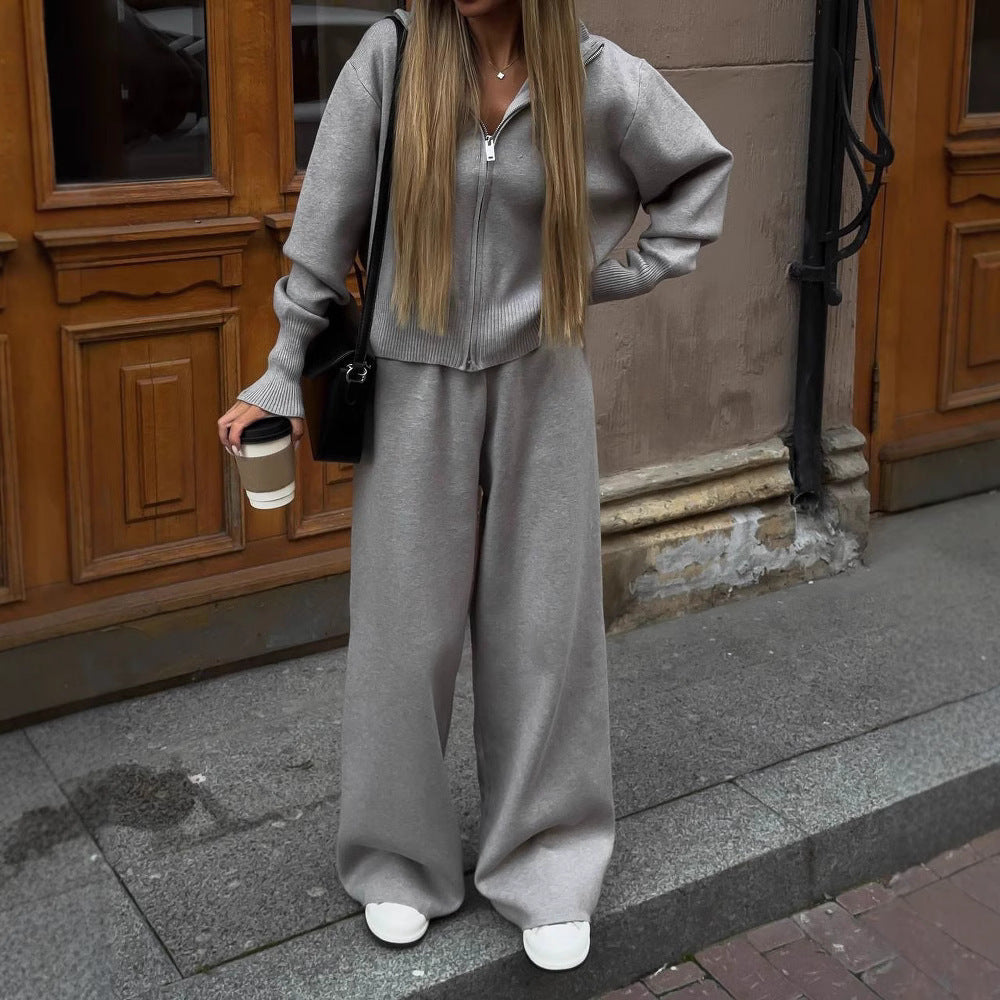 Two-Piece Cardigan Suit