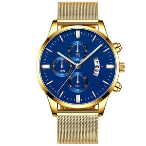 Mens Business Luxury Mesh Watch
