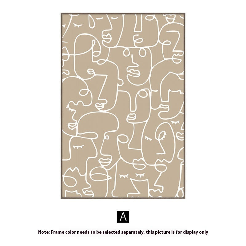 Living Room Sofa Background Wall Art