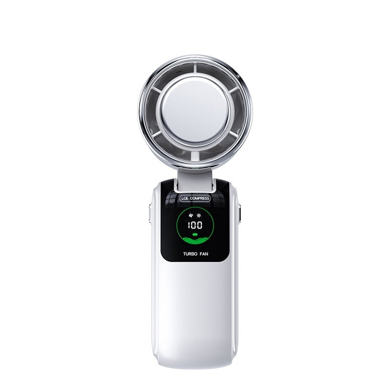 Rechargeable Handheld Fan with Cooling Ice Pack
