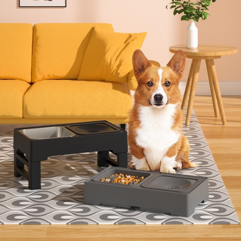 Dog Double Bowls Adjustable Height
