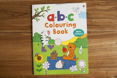 Usborne Colouring Book Baby Learn English Cartoon Coloring Book Painting Graffiti Sticker