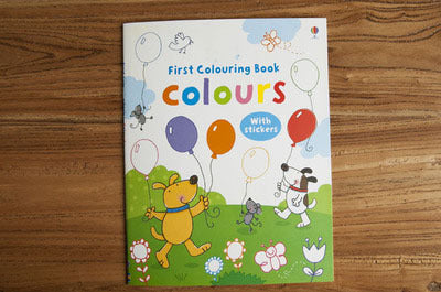 Usborne Colouring Book Baby Learn English Cartoon Coloring Book Painting Graffiti Sticker
